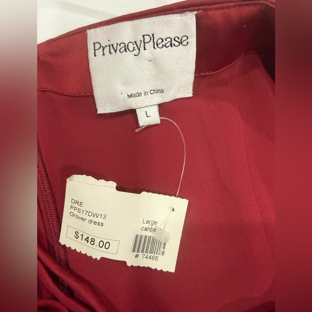 Privacy Please Wine-Red Slip Dress - Picture 8 of 10
